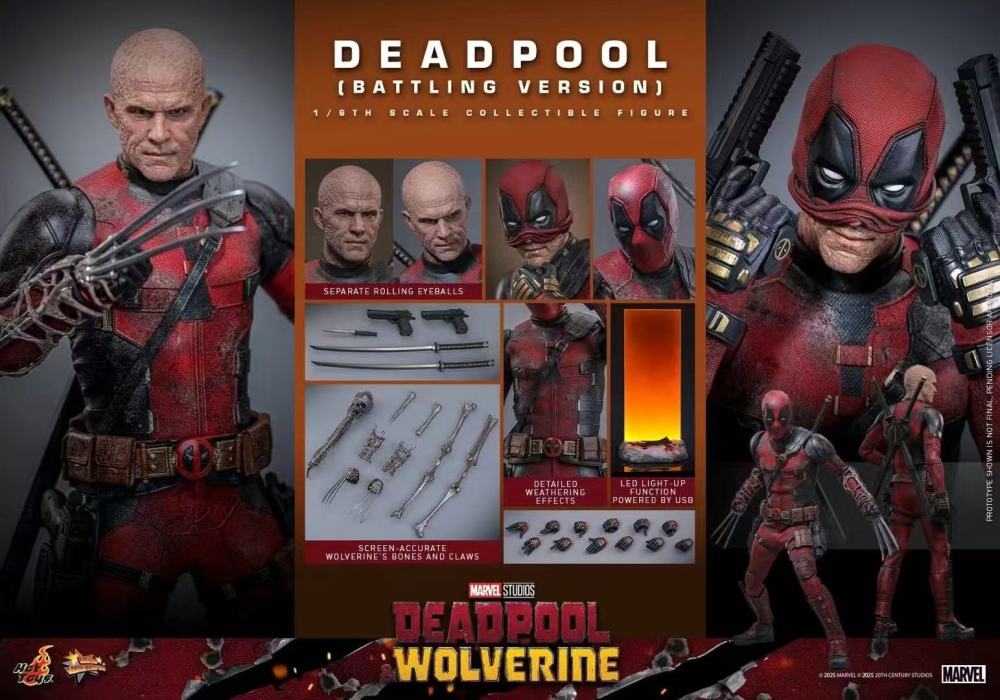 In Stock  🔥Hot Toys 1/6 Deadpool and Wolverine (Combat Edition) scale Collection action figures