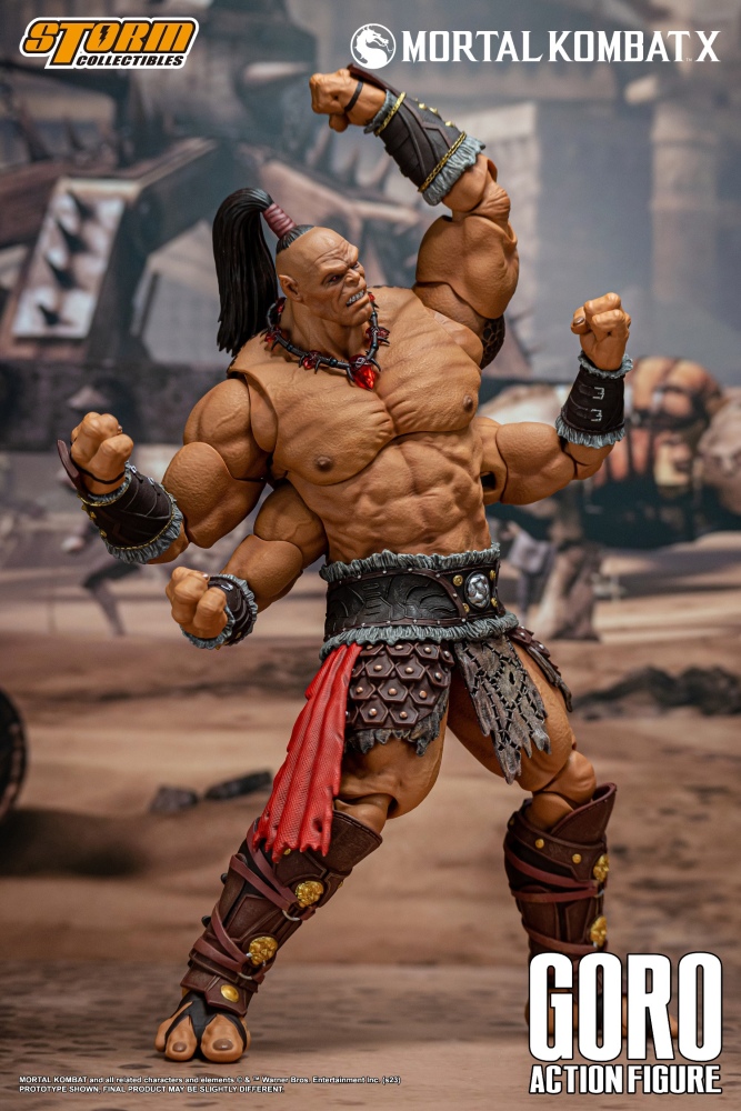 In Stock Storm Toys DCMK18 1/12 Mortal Kombat GORO Collectible Action Figure