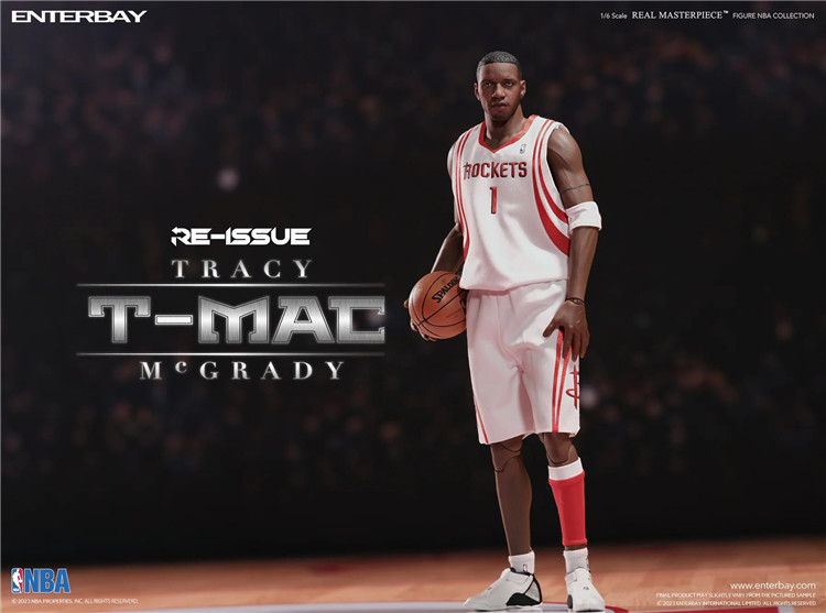In Stock ENTERBAY 1 6 Real Masterpiece NBA Tracy McGrady Unopened New RM 1067 Tracy Mc