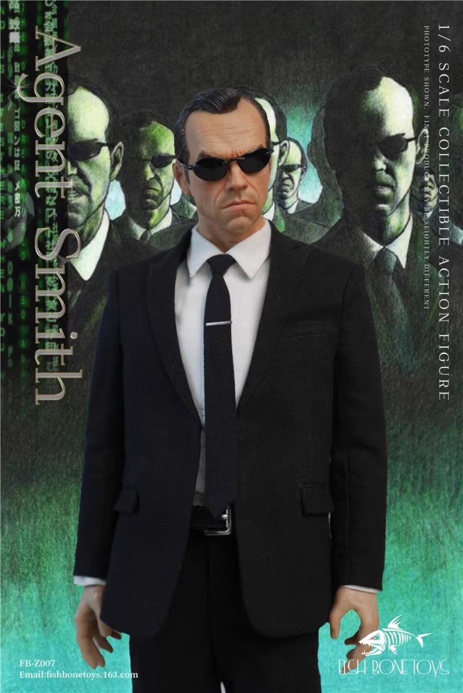 In Stock Fish Bonetoys FB-Z007 Hacker Task Agent Smith 1/6 Action Figure Toy