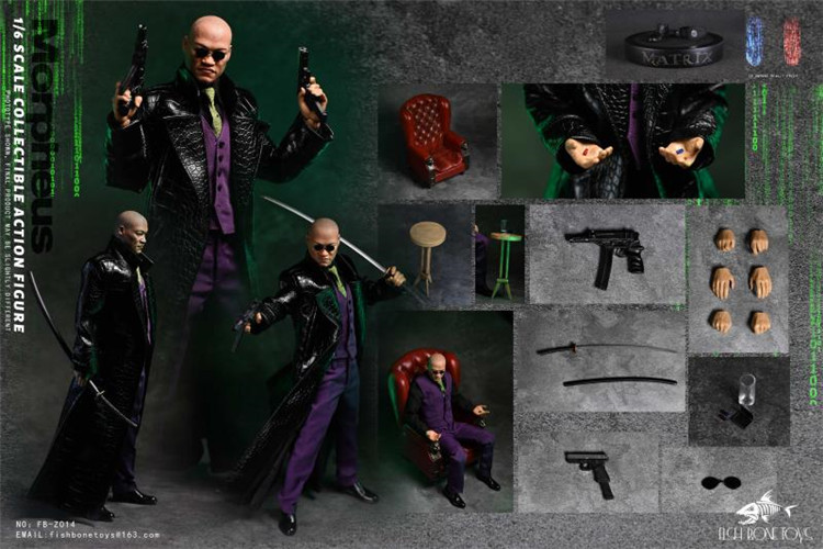 NEW FISH BONETOYS 1/6 FB-Z014 The Matrix Resurrections Morpheus action figure