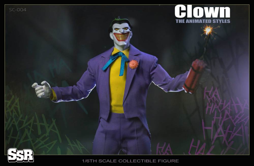 SSR Toys THE ANIMATED STYLES CLOWN 1/6th Scale Action Figure