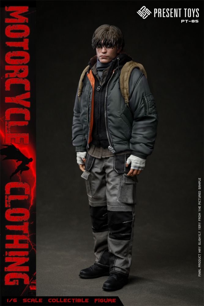 In Stock PRESENT TOYS 1/6 PT-SP85  MOTORCYCLE CLOTHING SET WITH BODY