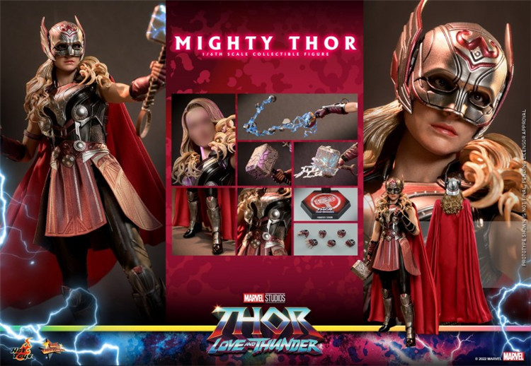 In Stock  Hot Toys MMS663 Thor: Love and Thunder Mighty Thor 1/6 Action Figure