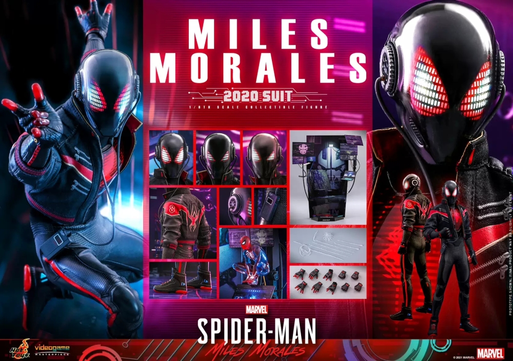 In Stock New Hot Toys VGM49 Marvel’s Spider-Man 1/6 Miles Morales (2020 Suit)