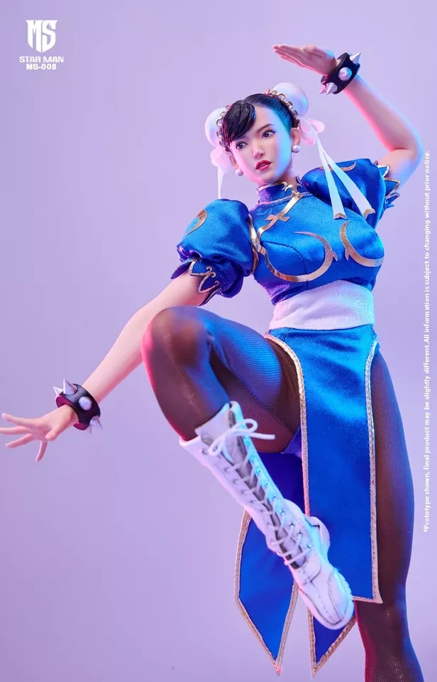 In Stock New STAR MAN MS-008 1/6 Female Fighter Chunli Collectible Action Figure