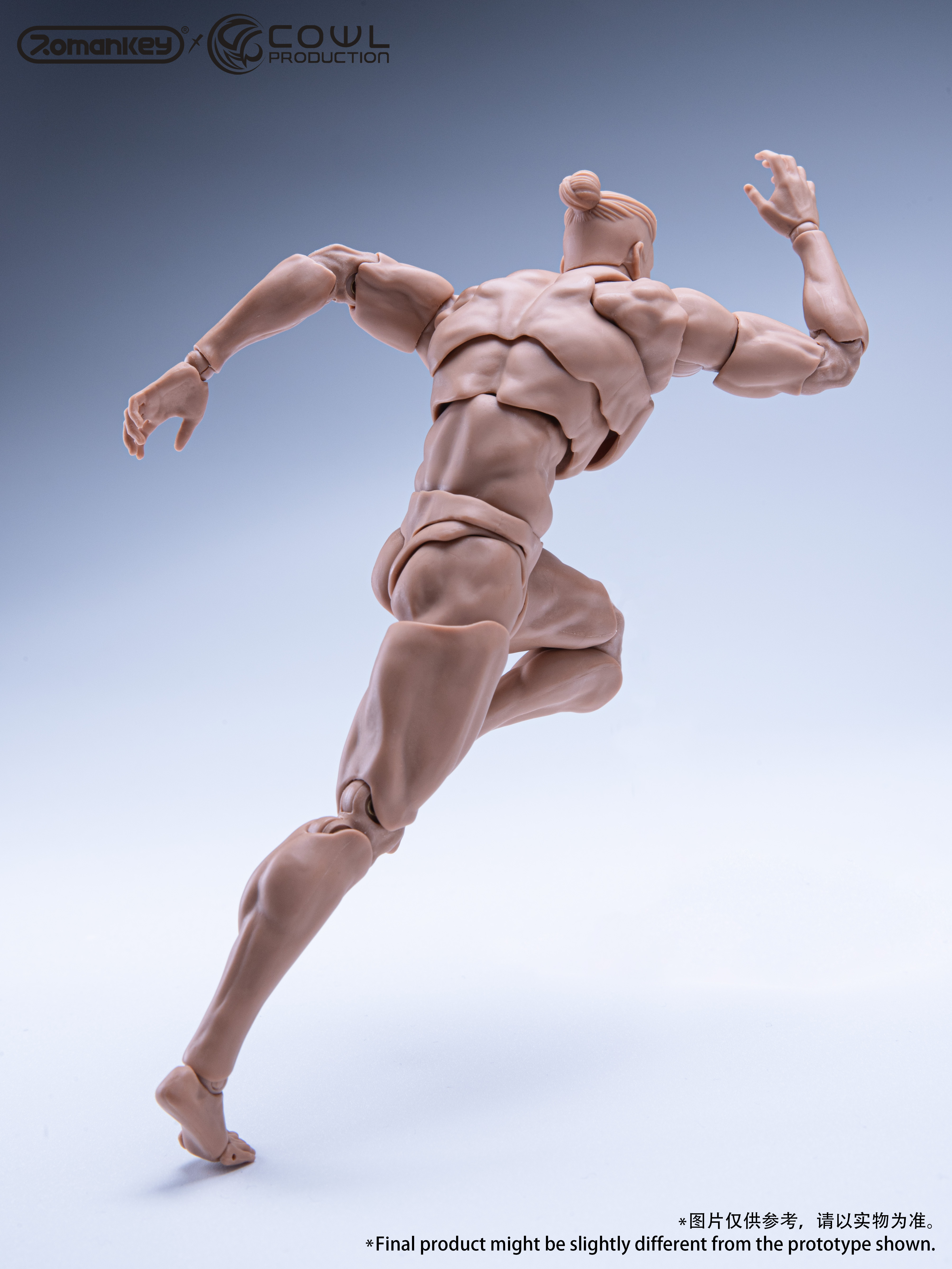 In Stock Romankey X Cowl 1/12 Super Flexible Man Body Carving
