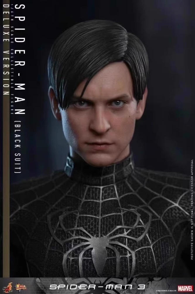 In Stock HOTTOYS HT MMS728 Spider-Man 3 Black Suit Spider-Man