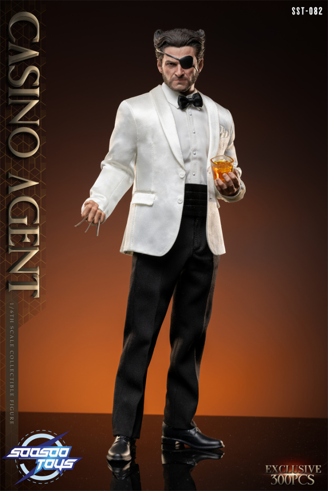 In Stock SOOSOOTOYS 1/6 SST-082 Casino Wolf Wolverine is a hands-on model