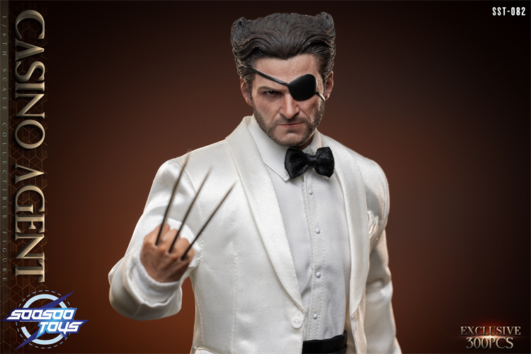 In Stock SOOSOOTOYS 1/6 SST-082 Casino Wolf Wolverine is a hands-on model