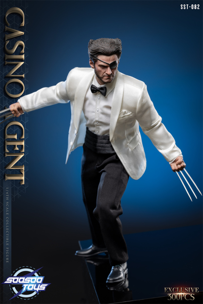 In Stock SOOSOOTOYS 1/6 SST-082 Casino Wolf Wolverine is a hands-on model