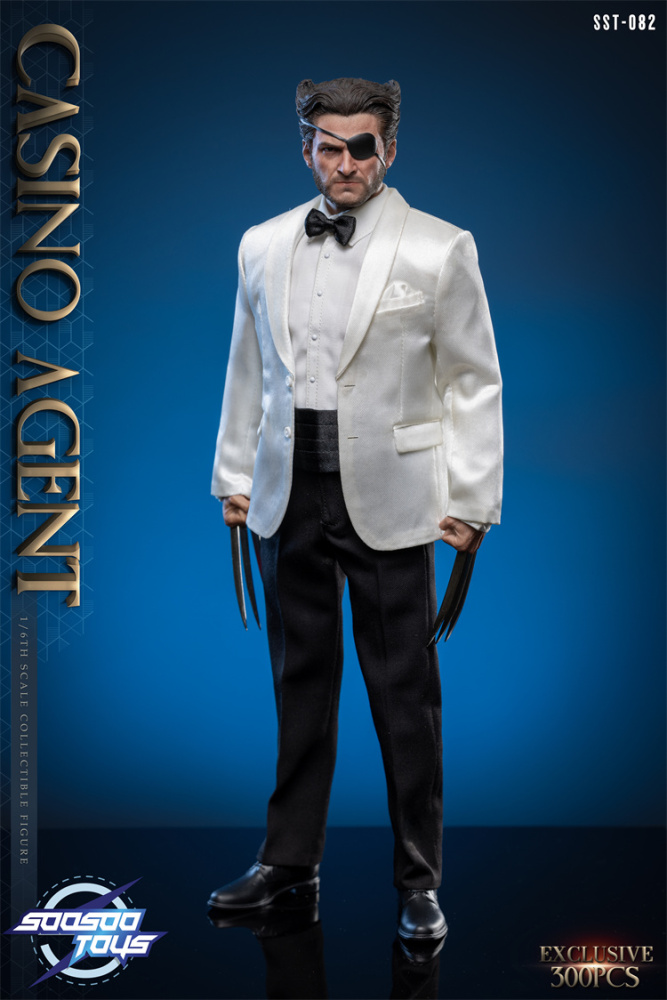 In Stock SOOSOOTOYS 1/6 SST-082 Casino Wolf Wolverine is a hands-on model