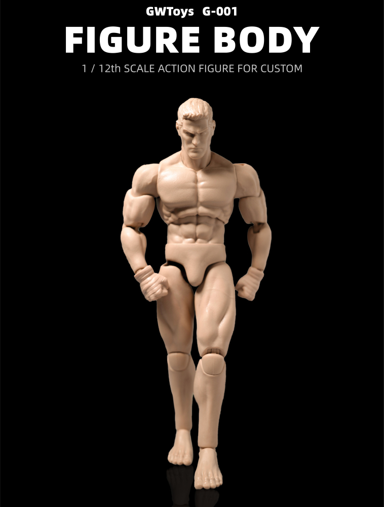 In Stock GWToys G001 1/12th Super Action Figure PVC Muscule Male Body Doll Toys