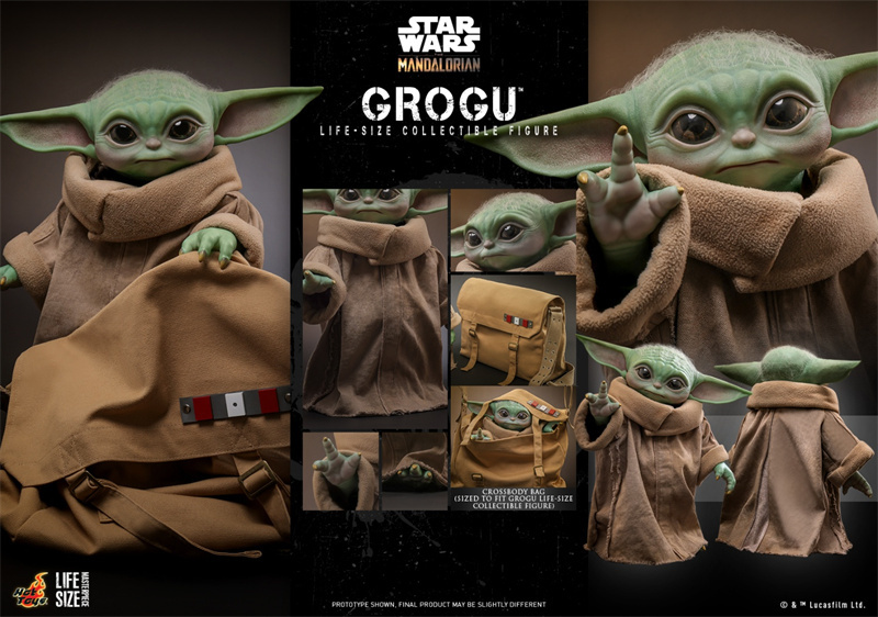 In Stock HotToys 1/1 LMS015 Star Wars Mandalorian Baby Gugu