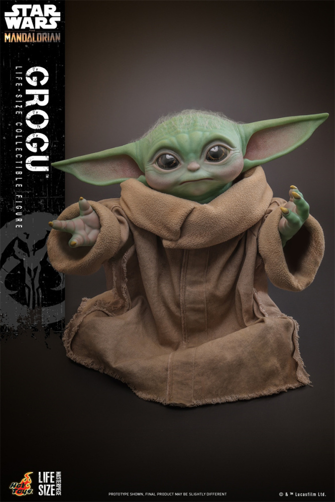 In Stock HotToys 1/1 LMS015 Star Wars Mandalorian Baby Gugu