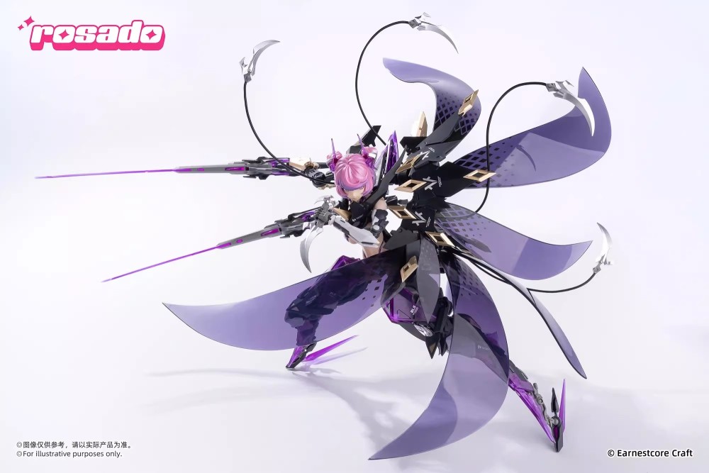 In stock  1/10 scale model of the ECRS-02 Star Flower Black Iris model made by Seiji Rosha