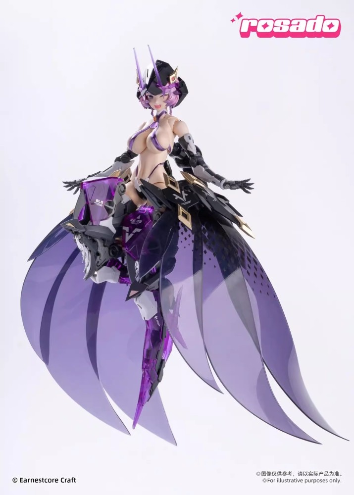 In stock  1/10 scale model of the ECRS-02 Star Flower Black Iris model made by Seiji Rosha