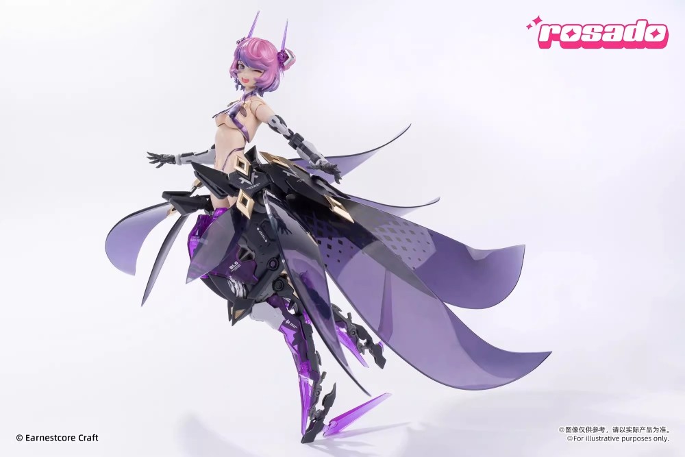 In stock  1/10 scale model of the ECRS-02 Star Flower Black Iris model made by Seiji Rosha