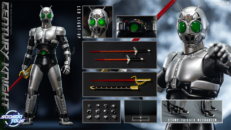 In Stock Soosootoys SST-070  Silver Shadow Warrior 1/6 Soldier Figure model
