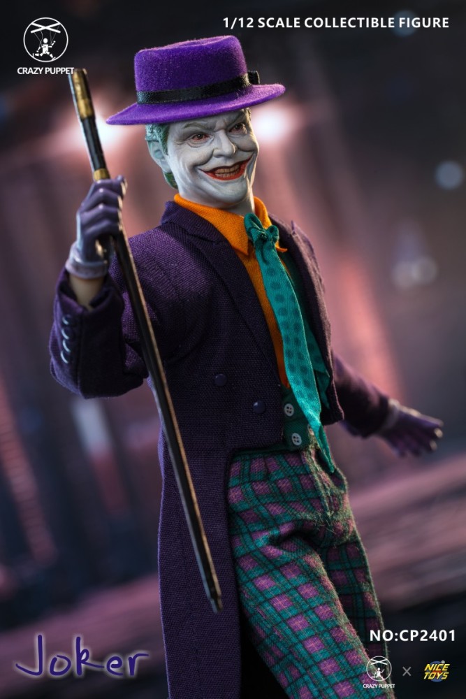 In Stock CPTOYS X NICETOYS 1/12 CP2401 Joker 1989 Edition Mobile Soldier Figure