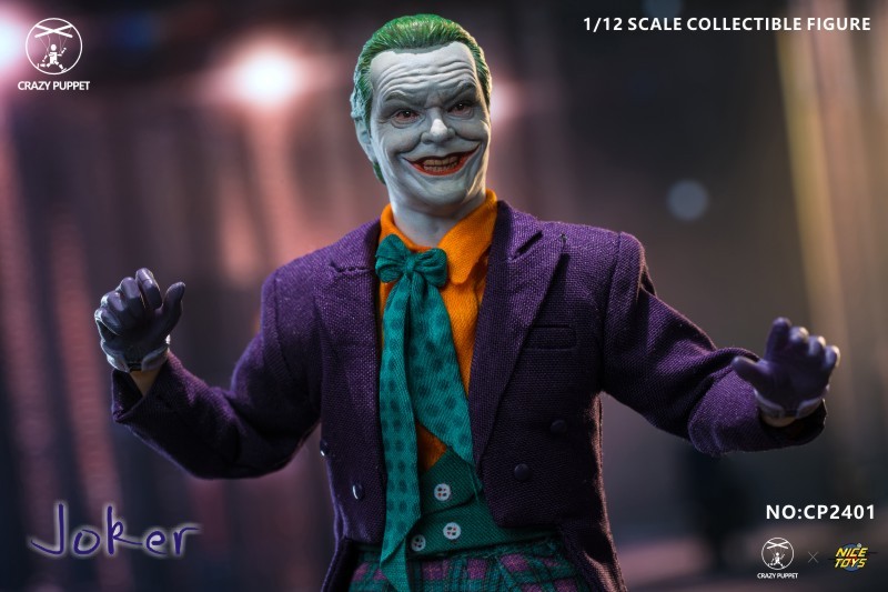 In Stock CPTOYS X NICETOYS 1/12 CP2401 Joker 1989 Edition Mobile Soldier Figure