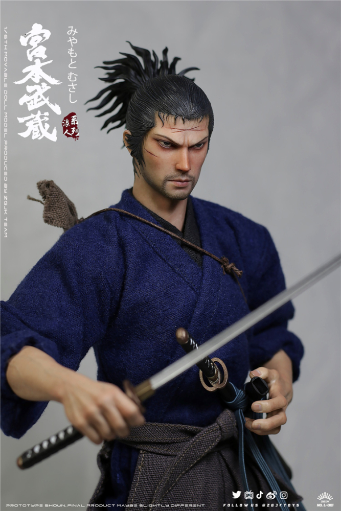 IN STOCK ZGJKTOYS L-001 Miyamoto Musashi 1/6 Vagabond Musashi Action Figure