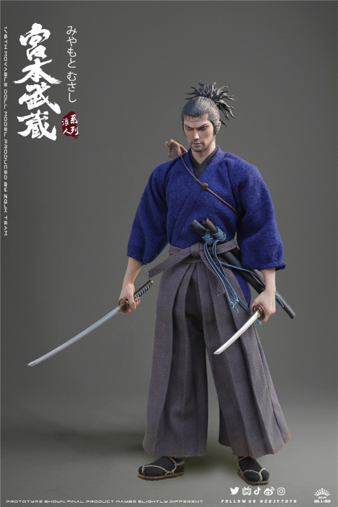 IN STOCK ZGJKTOYS L-001 Miyamoto Musashi 1/6 Vagabond Musashi Action Figure