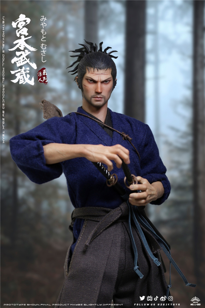 IN STOCK ZGJKTOYS L-001 Miyamoto Musashi 1/6 Vagabond Musashi Action Figure