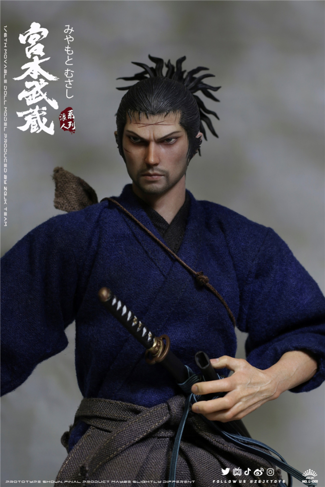 IN STOCK ZGJKTOYS L-001 Miyamoto Musashi 1/6 Vagabond Musashi Action Figure