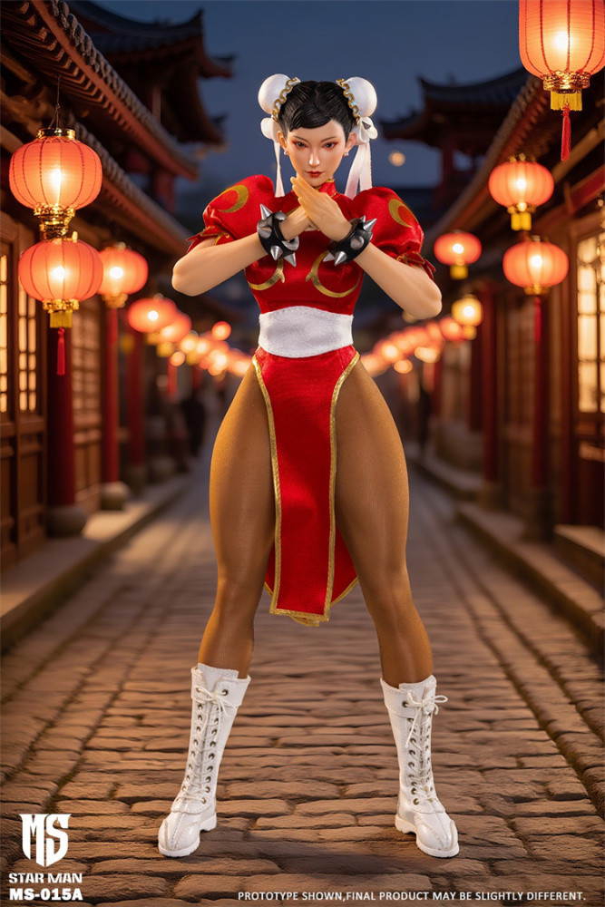 【Pre-order】STAR MAN MS-015 Female Fighter Chun-li 1/6 Rubber-coated Action Figure