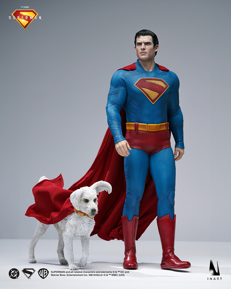 【Pre-order】 QS INART 1/6 Ag-A021 Superman 2025 Superman Double Head Sculpture Movable