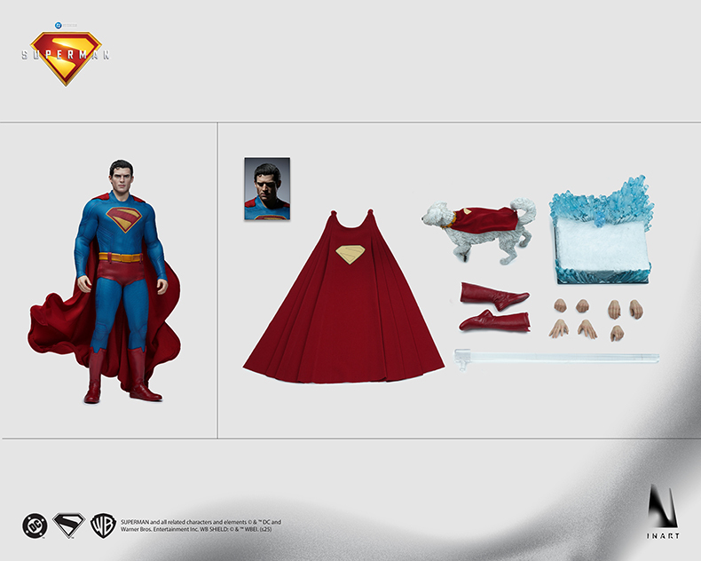 【Pre-order】 QS INART 1/6 Ag-A021 Superman 2025 Superman Double Head Sculpture Movable