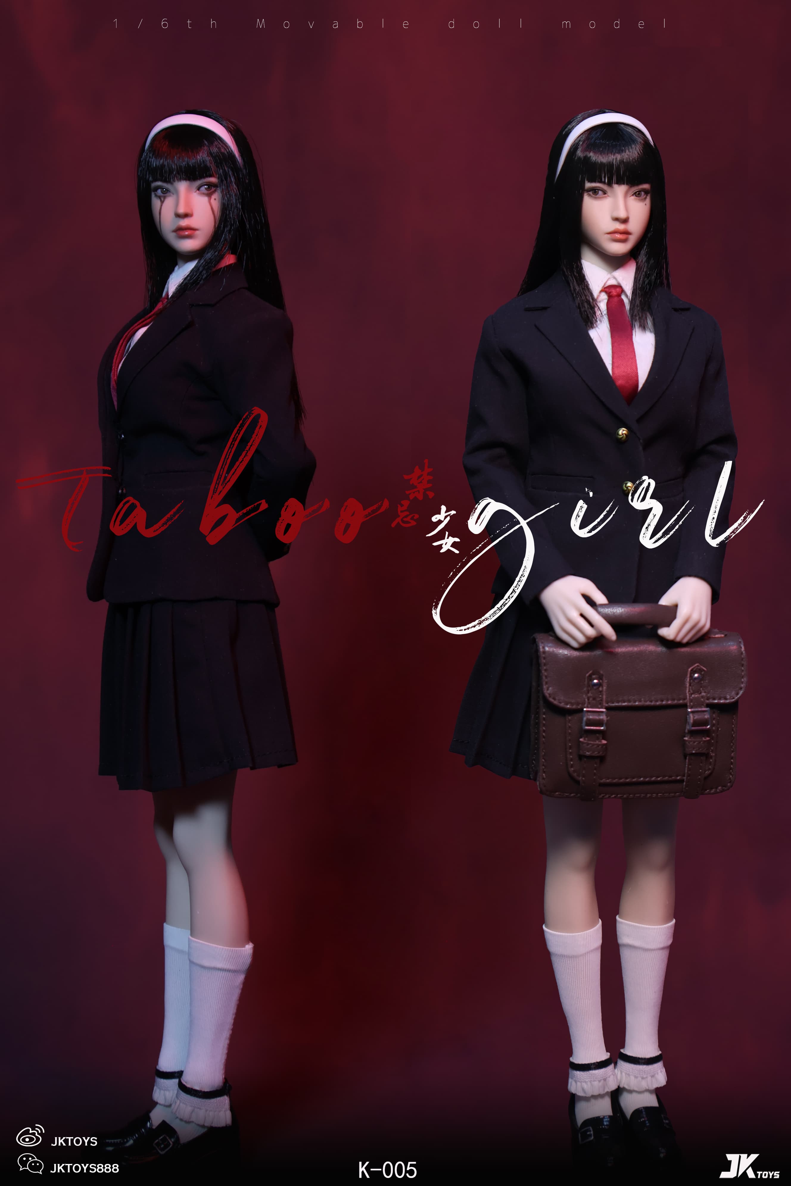In Stock JKTOYS K-005 1/6 Taboo Girl Tomie Cosplay Female Action
