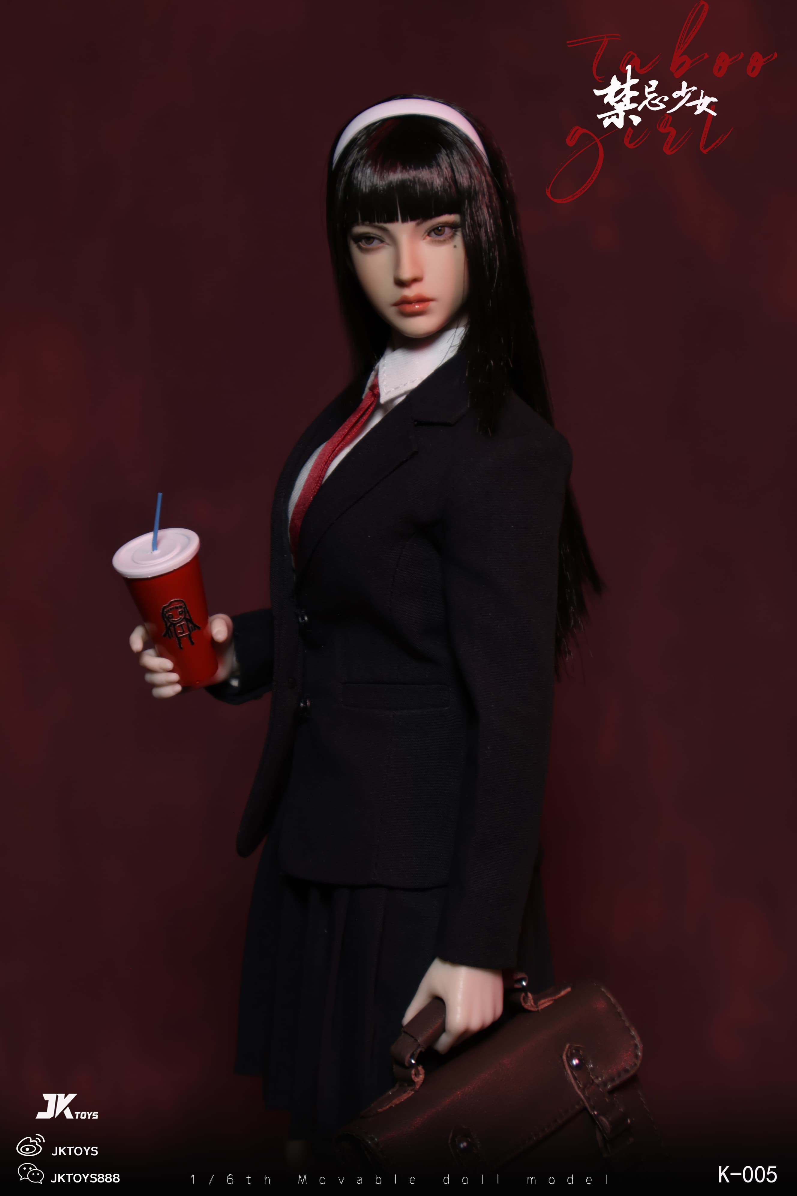 In Stock JKTOYS K-005 1/6 Taboo Girl Tomie Cosplay Female Action