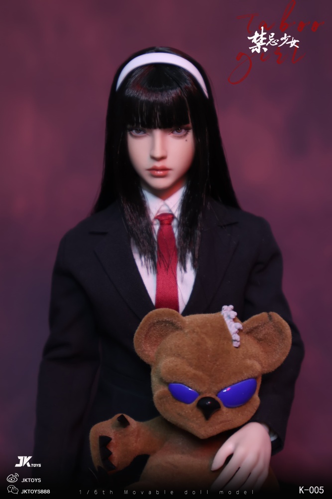 In Stock  JKTOYS K-005 1/6 Taboo Girl Tomie Cosplay Female Action Figure Model