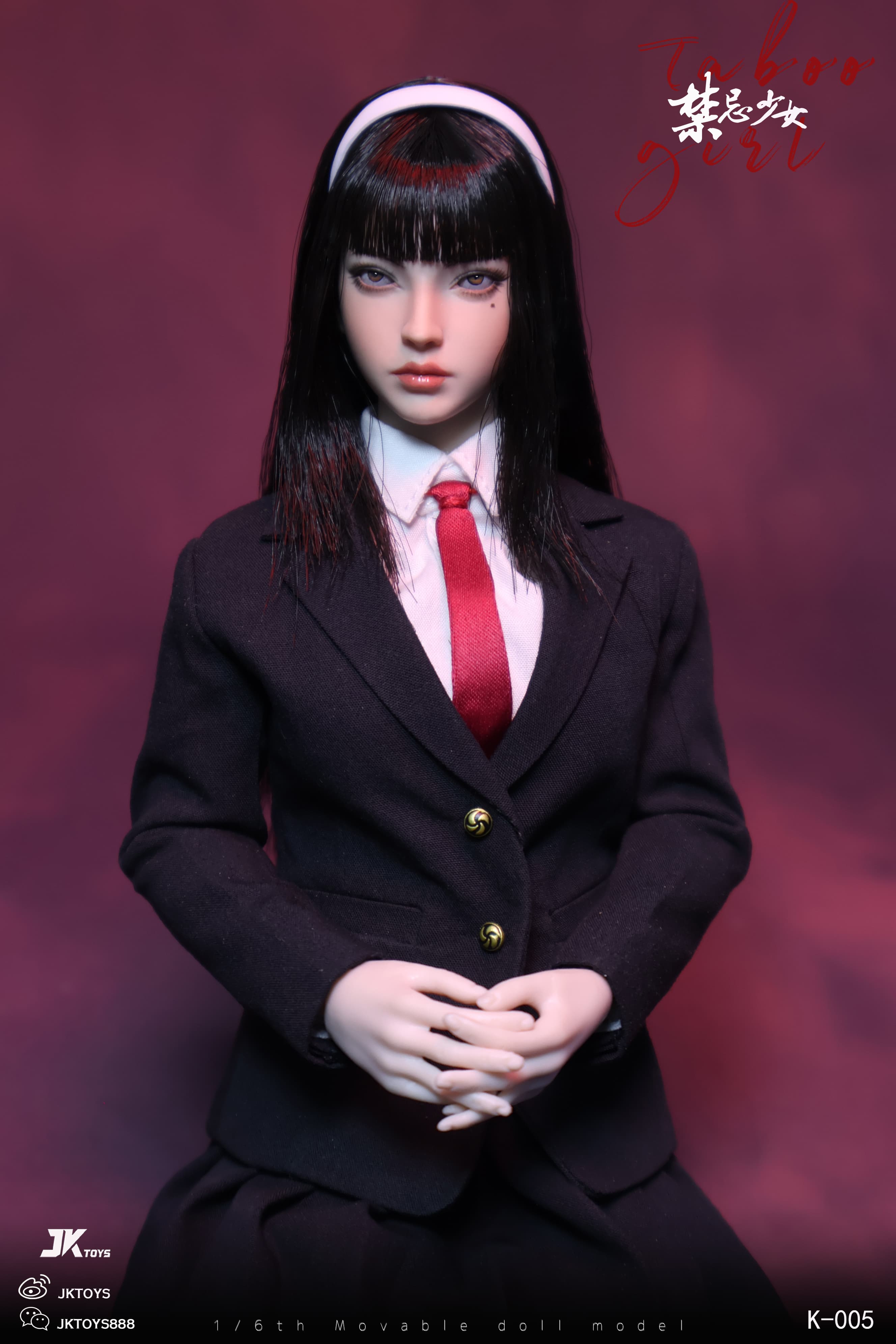 In Stock JKTOYS K-005 1/6 Taboo Girl Tomie Cosplay Female Action