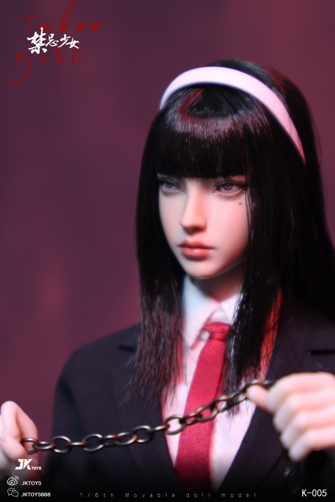 In Stock  JKTOYS K-005 1/6 Taboo Girl Tomie Cosplay Female Action Figure Model