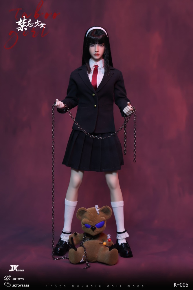 In Stock  JKTOYS K-005 1/6 Taboo Girl Tomie Cosplay Female Action Figure Model