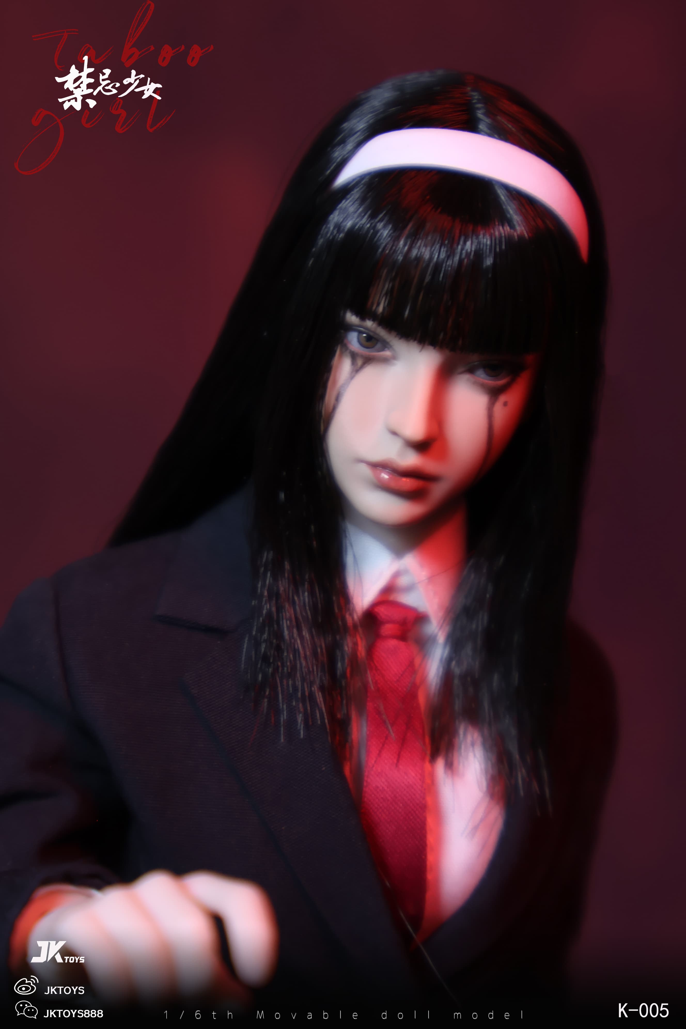 In Stock JKTOYS K-005 1/6 Taboo Girl Tomie Cosplay Female Action