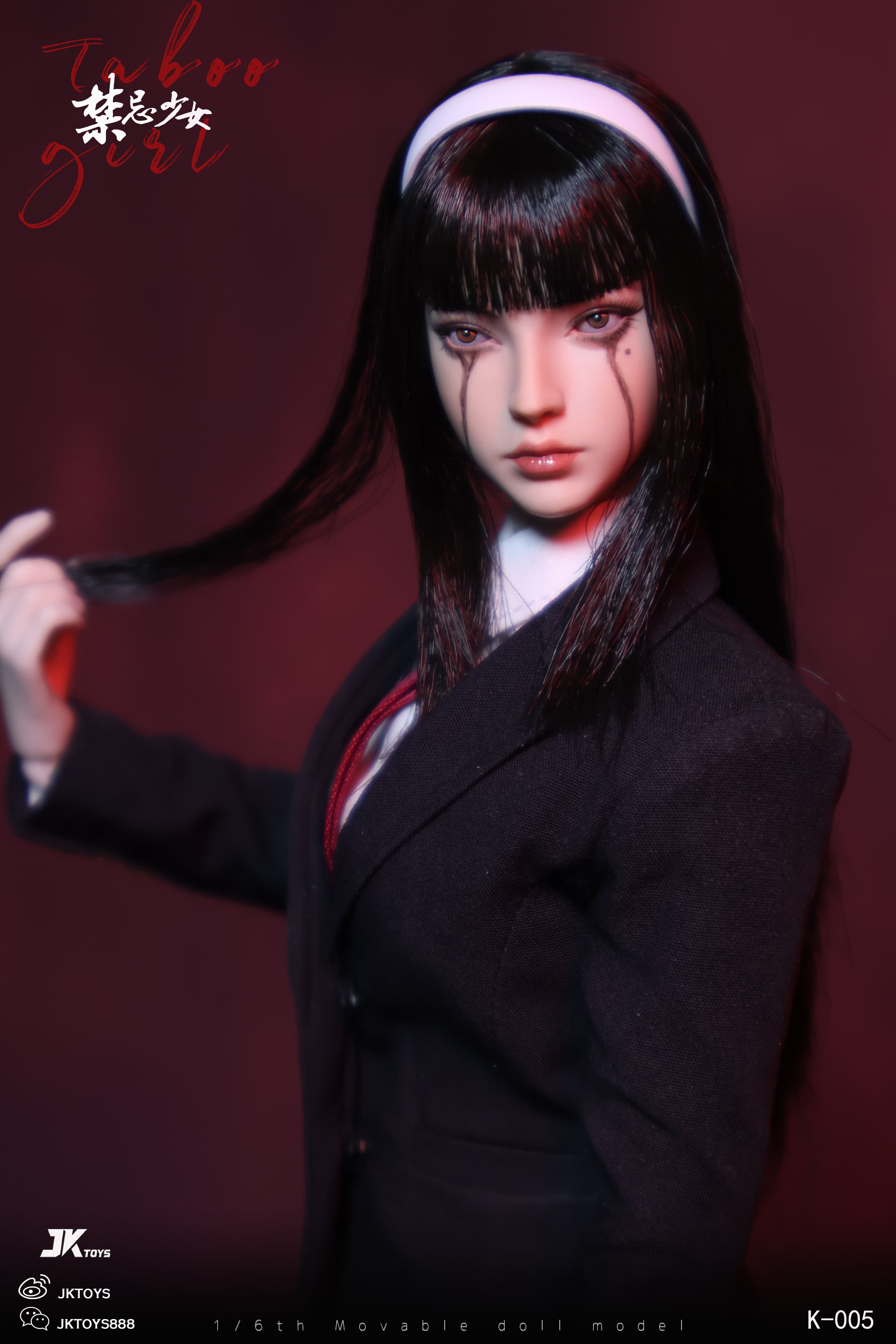 In Stock JKTOYS K-005 1/6 Taboo Girl Tomie Cosplay Female Action