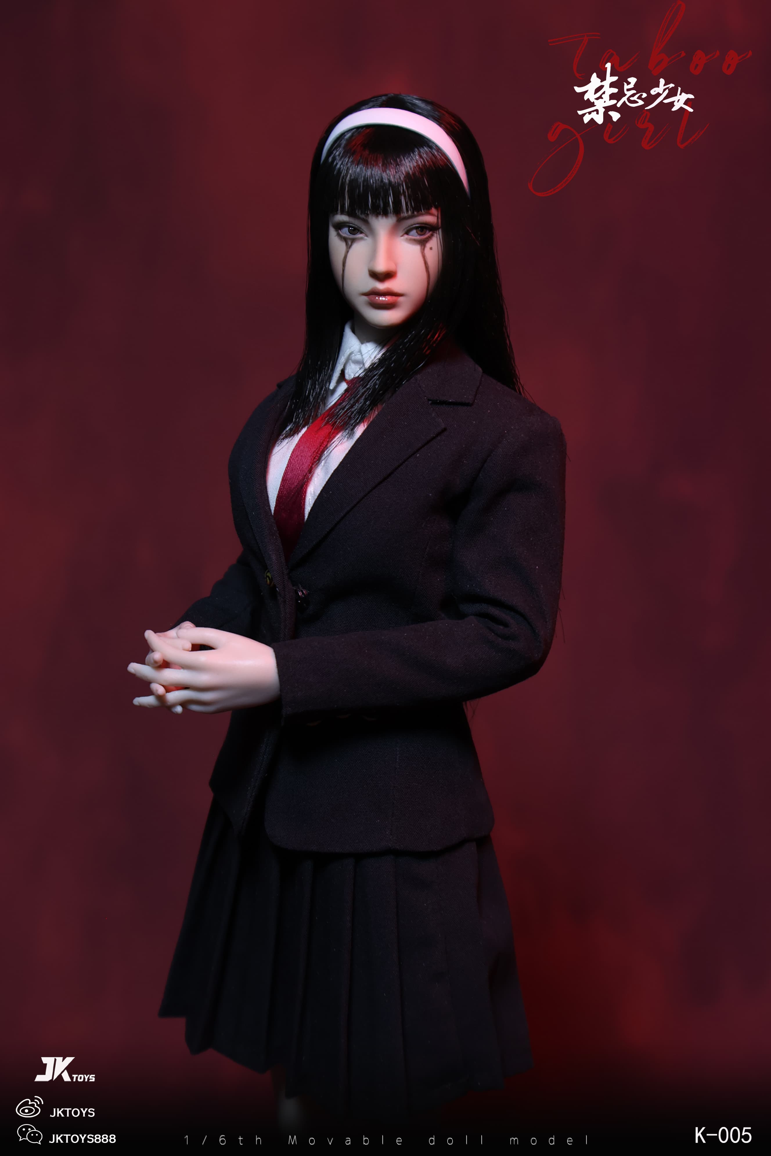 In Stock JKTOYS K-005 1/6 Taboo Girl Tomie Cosplay Female Action