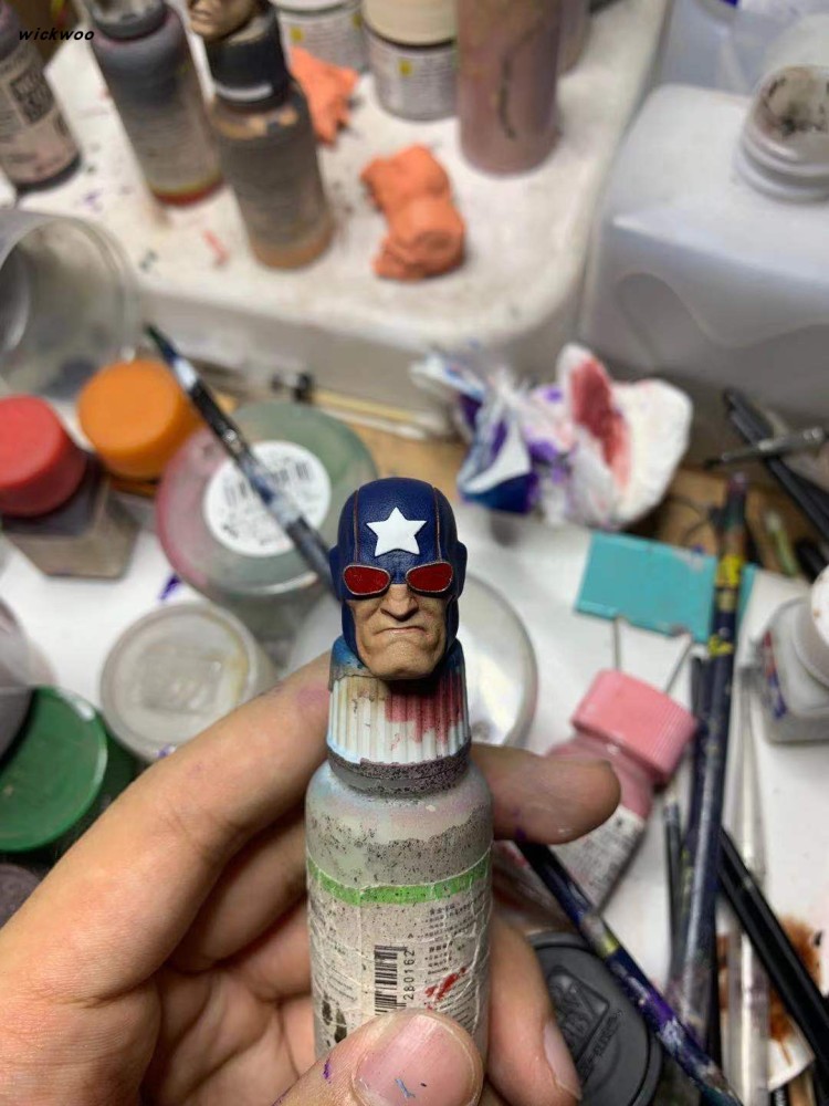 1/12 6-inch Penalizer Captain figurine head sculpture white model