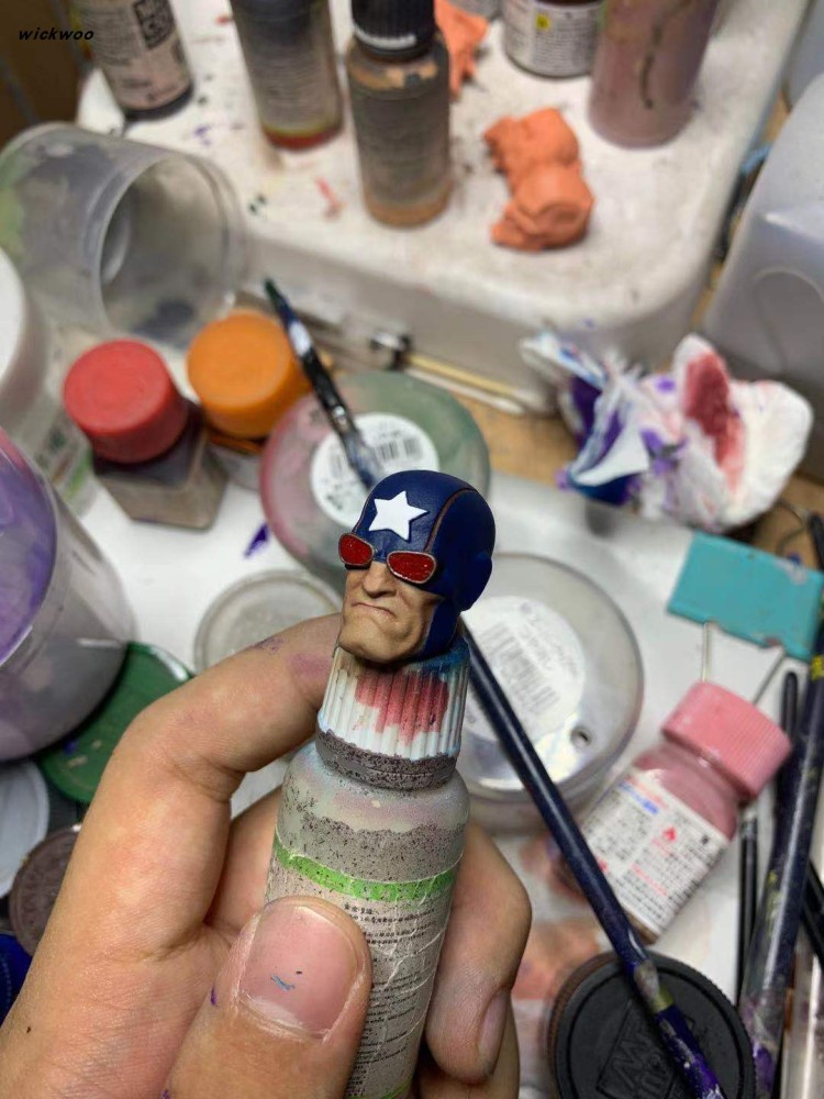 1/12 6-inch Penalizer Captain figurine head sculpture white model