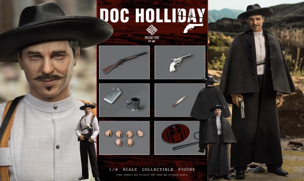 IN STOCK PRESENT TOYS PT-sp86 1/6 Legendary Gunner Doc Holliday Action Figure
