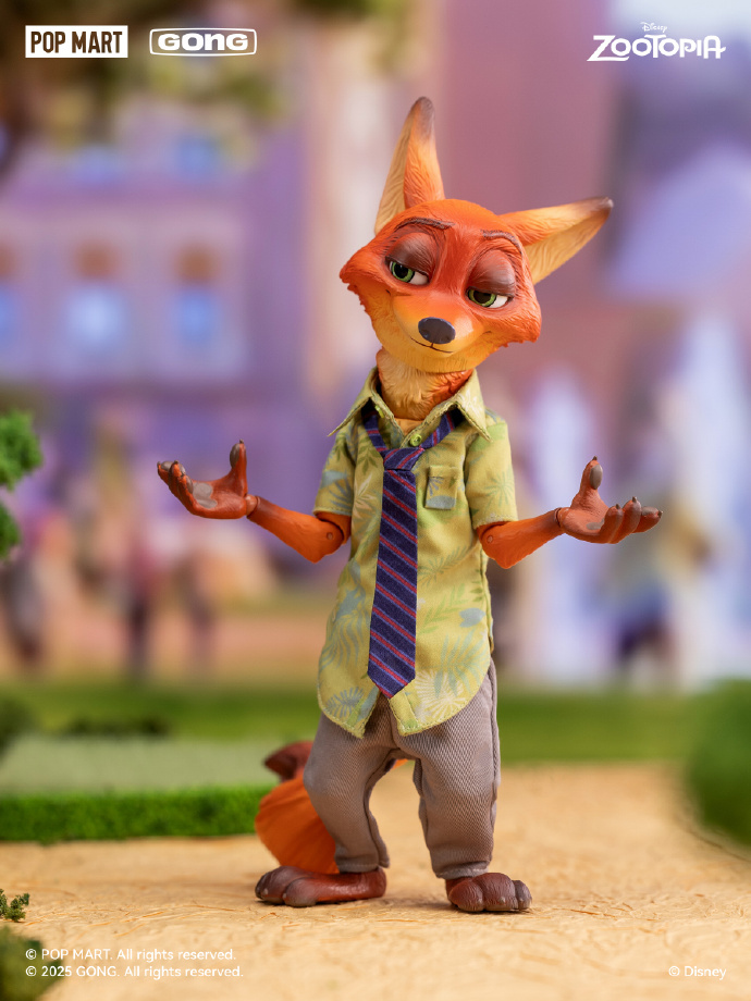 【Pre-order】GONG Zootopia Nick Fox and Judy Rabbit Police Officer figurines