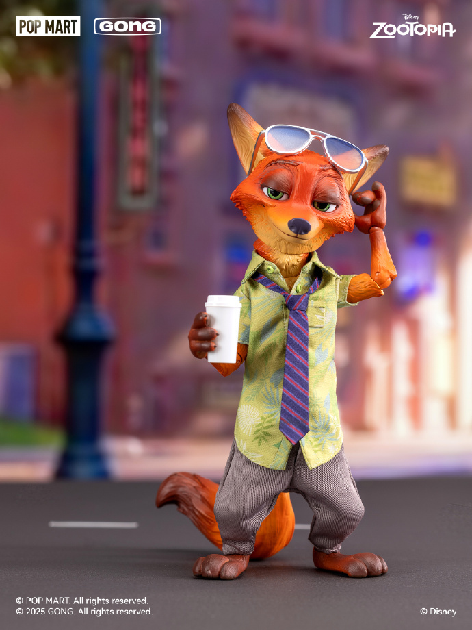 【Pre-order】GONG Zootopia Nick Fox and Judy Rabbit Police Officer figurines