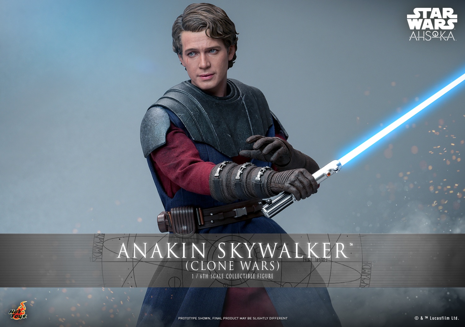 IN STOCK HotToys 1/6 Star Wars: Asokka Anakin Skywalker Clone Wars