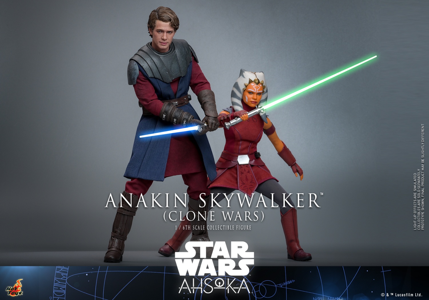 IN STOCK HotToys 1/6 Star Wars: Asokka Anakin Skywalker Clone Wars