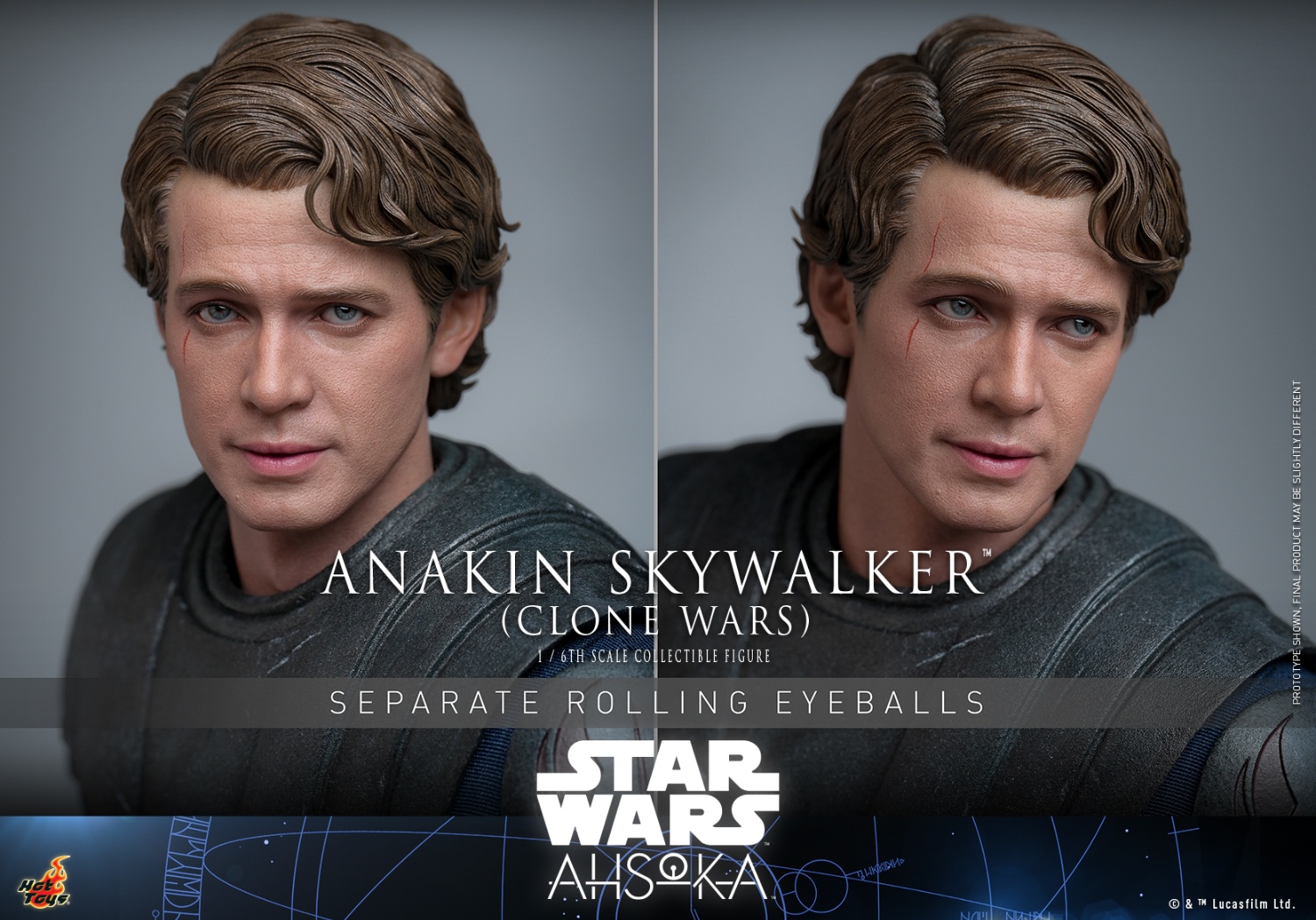 IN STOCK HotToys 1/6 Star Wars: Asokka Anakin Skywalker Clone Wars