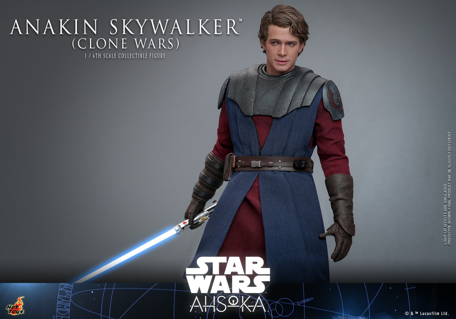 IN STOCK HotToys 1/6 Star Wars: Asokka Anakin Skywalker Clone Wars